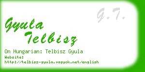 gyula telbisz business card